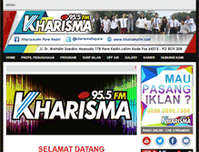 Tablet Screenshot of kharismafm.com